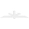 Ekena Millwork Kennewick Architectural Grade PVC Gable Bracket, 96"W x 24"H x 6"D x 6"F, 6/12 Pitch GBP096X24X0606KEN00 - alternate 2